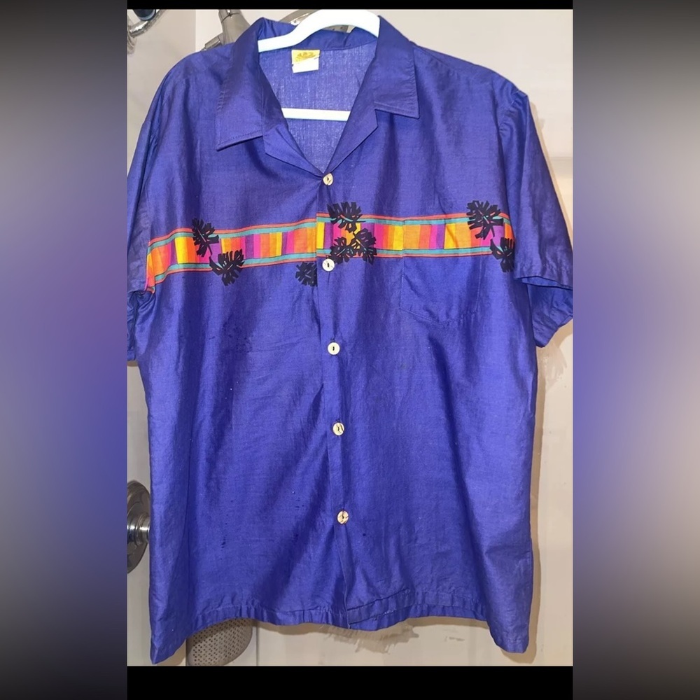 Vintage 1980s Sundek Hawaiian button-up shirt XL